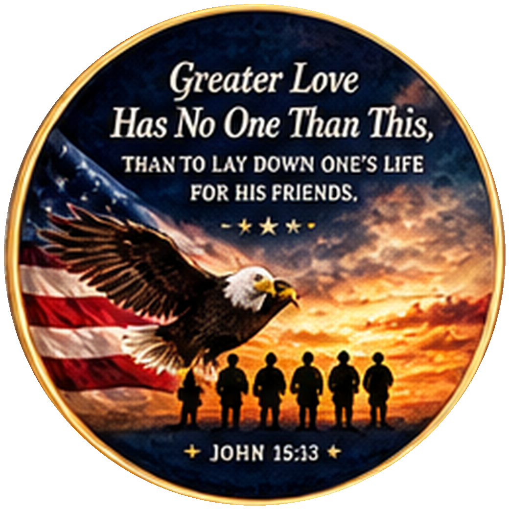 Greater Love Hath No Man Jewelry Dish
