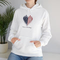 Patriotic Heart Hoodie — America’s Strong & Free Sweatshirt (unisex)