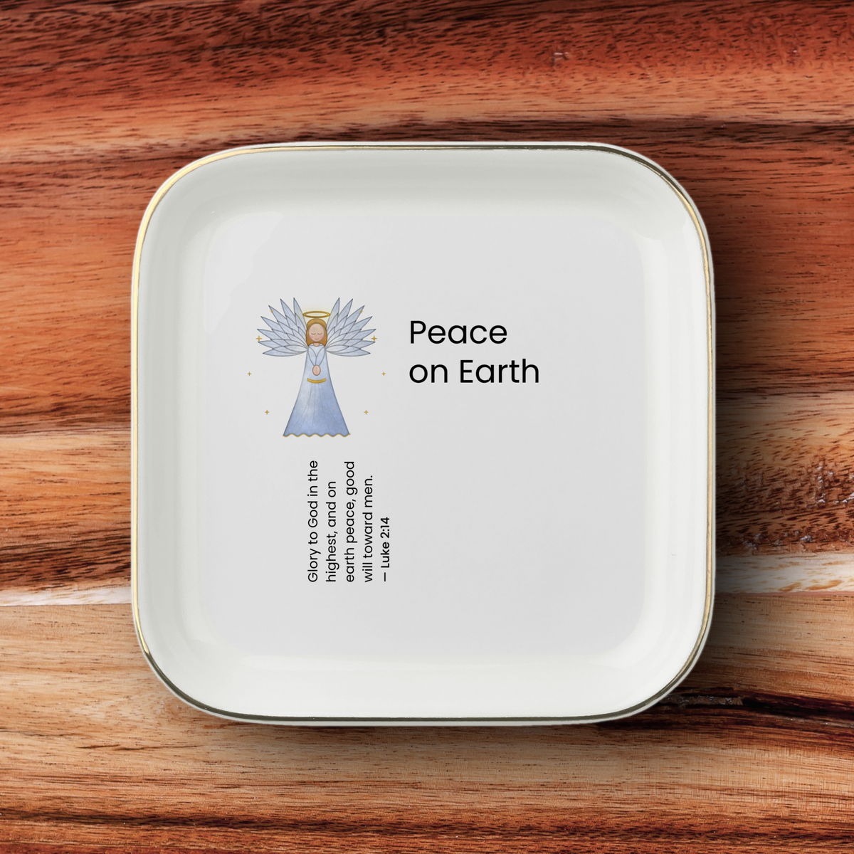 Peace on Earth Jewelry Dish