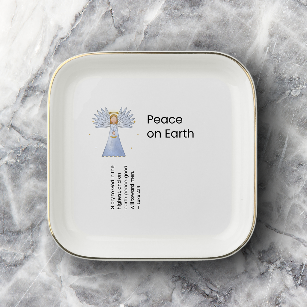 Peace on Earth Jewelry Dish