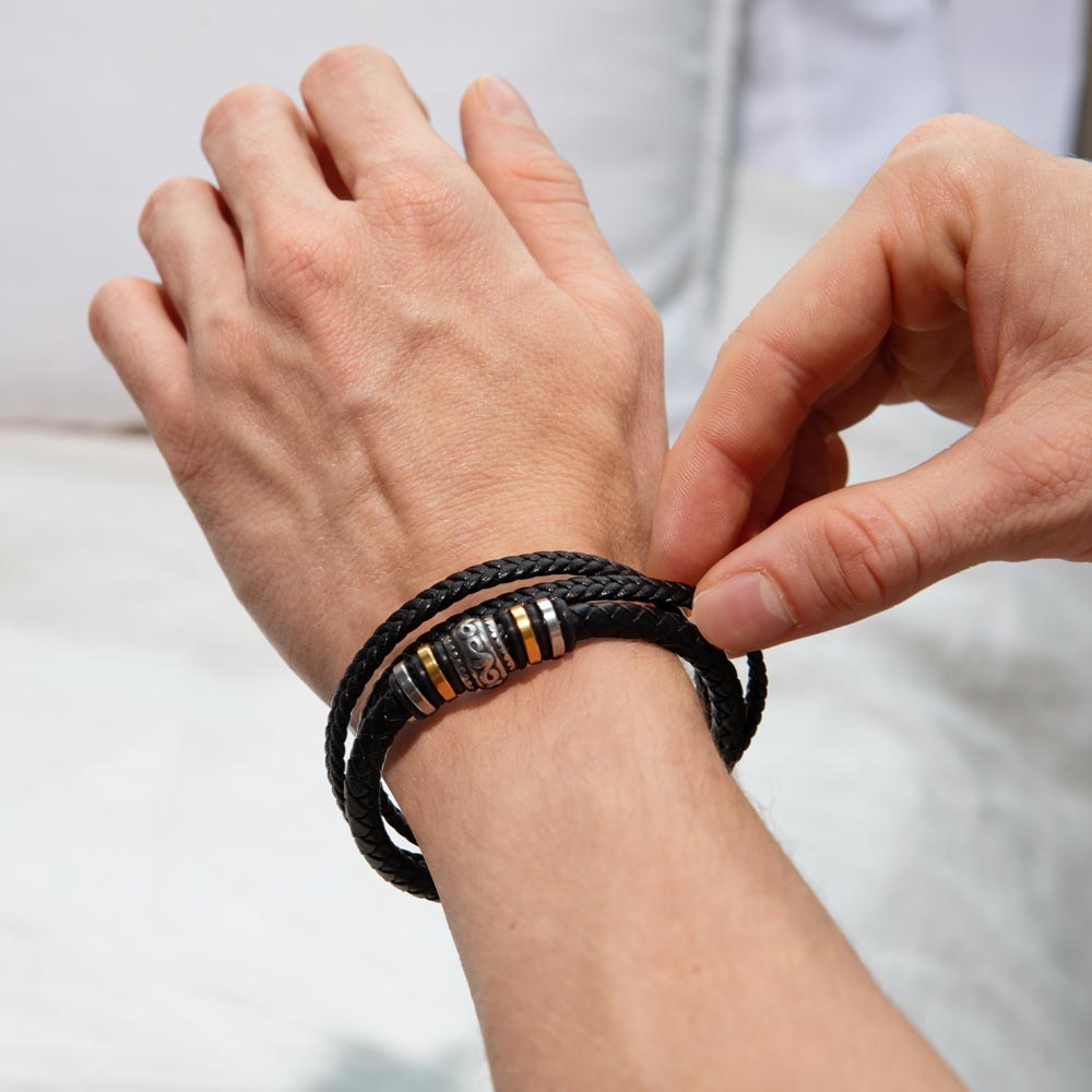 Greater Love Hath No One Bracelet - John 15:13 (Silver Beads)